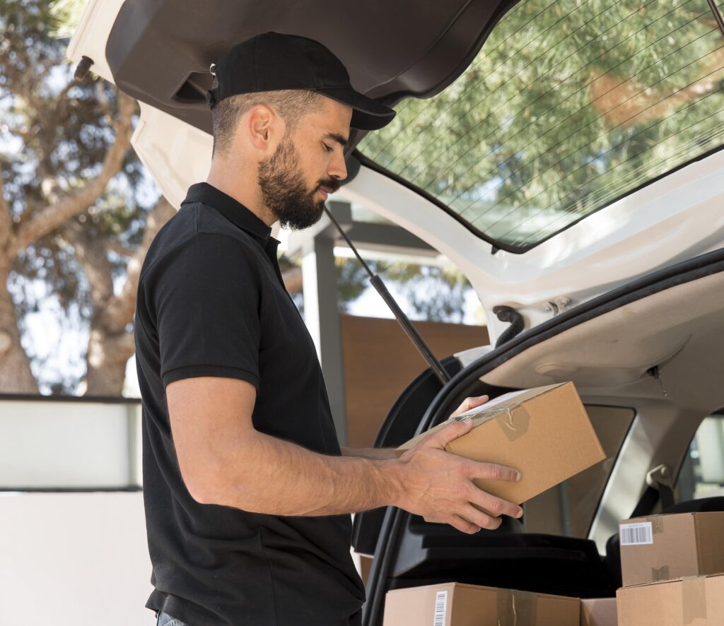 young man delivering order scaled